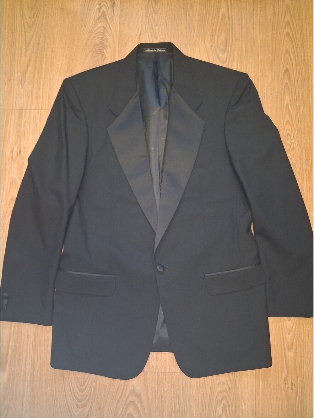 Pierre Balmain Tuxedo Jacket Separate Mens 40L Black Wool